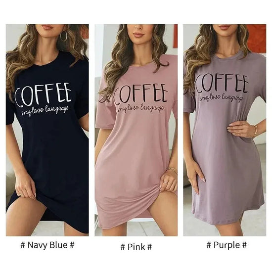 Womens Polyester Elastane Short Sleeve Nightdress S to XL - Sleeve Detail - QHA UK