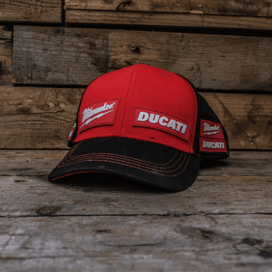 Milwaukee Ducati Team-Wear Cap Official Red Black Curved Peak - QHA UK