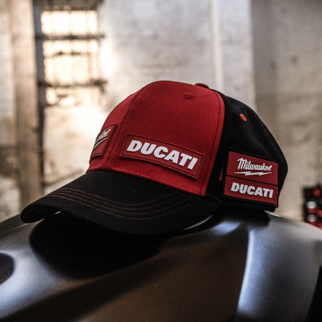 Milwaukee Ducati Team-Wear Cap Official Red Black Curved Peak - QHA UK