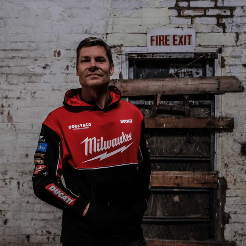 Milwaukee Ducati Teamwear Hoodie Official 2025 Heavyweight Fleece Line - QHA UK