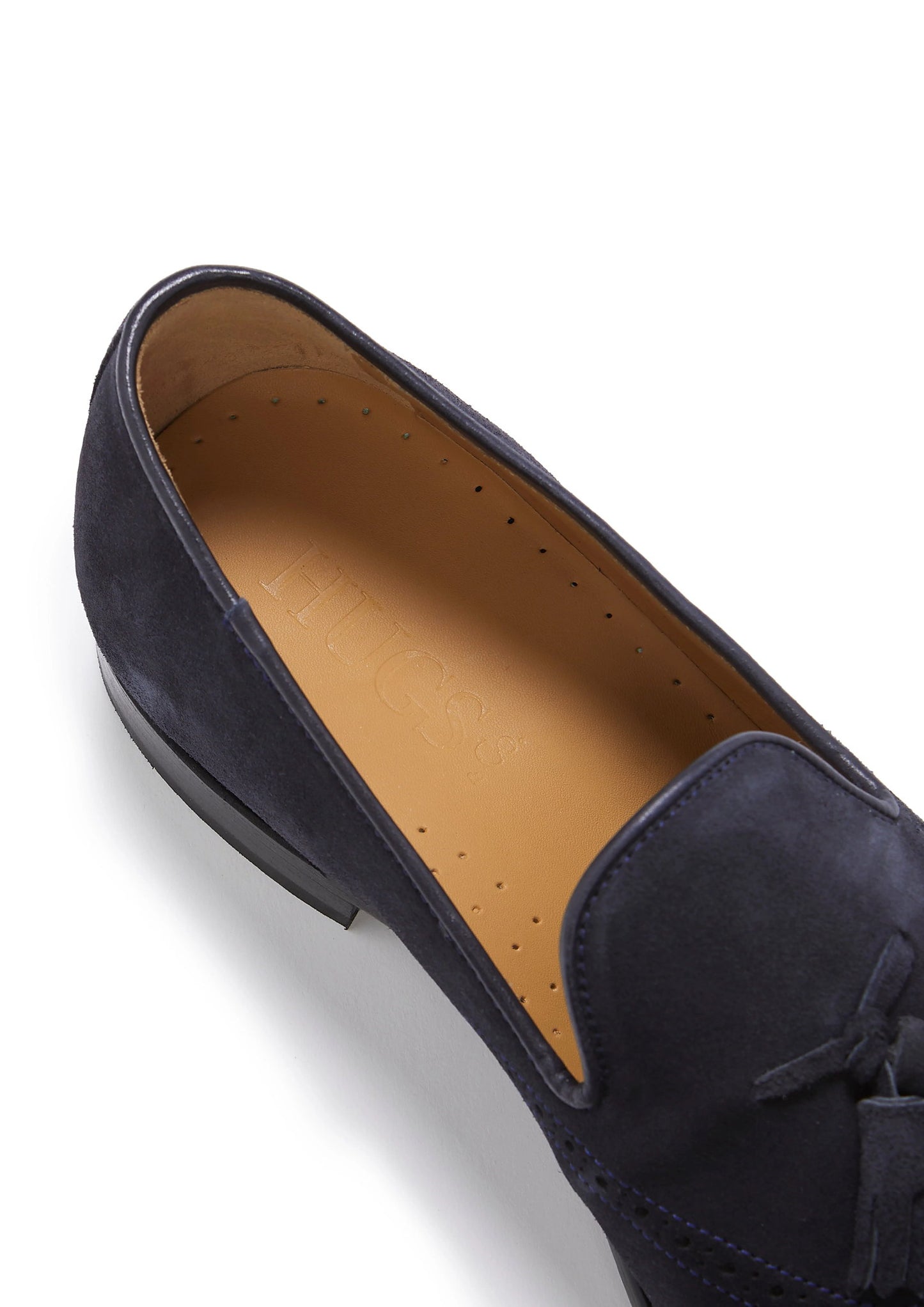 Hugs & Co Mens Navy Blue Suede Tasselled Brogues Welted UK 7-14 - QHA UK