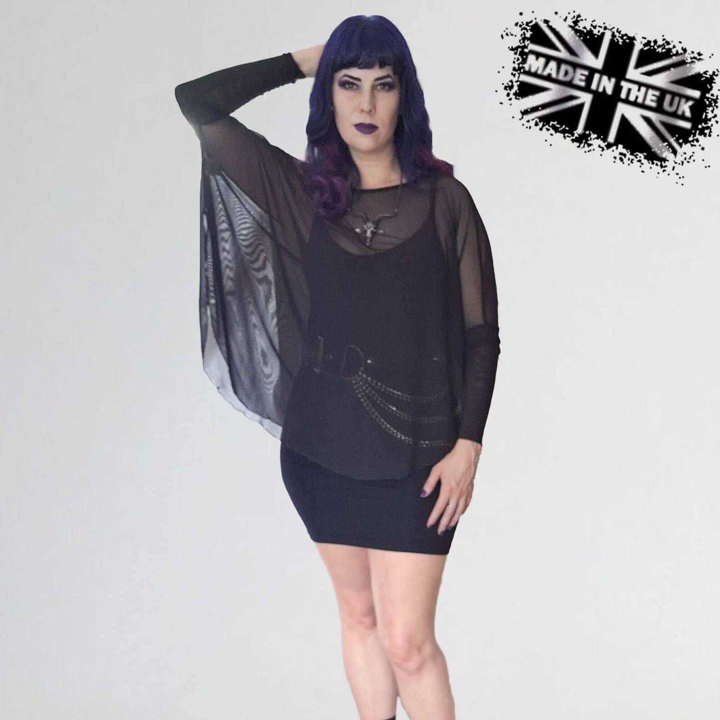 Necessary Evil Women's Mesh Top Circe UK 8-20 - QHA UK