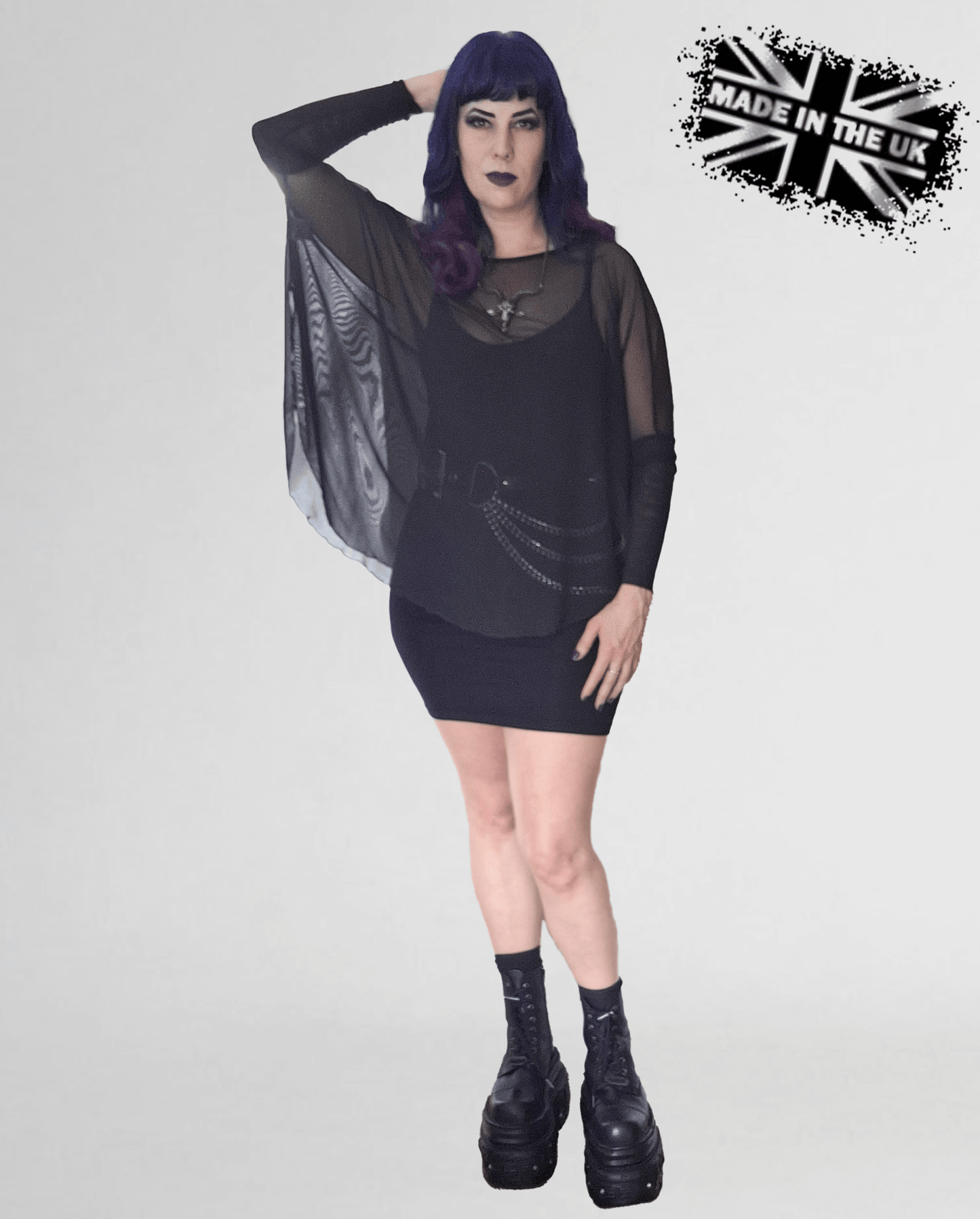 Necessary Evil Women's Mesh Top Circe UK 8-20 - QHA UK