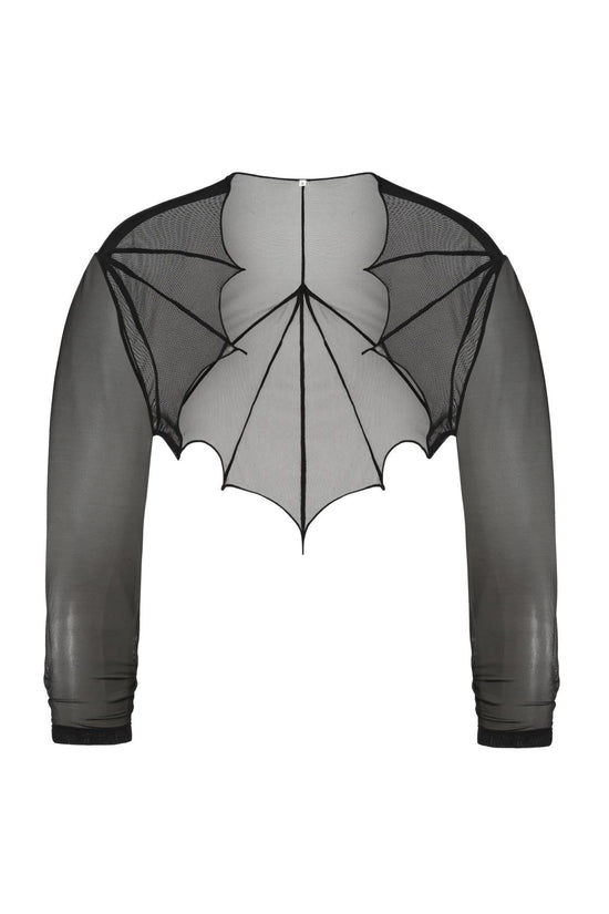 Necessary Evil Bolero Cybele Mesh Bat Wing Effect UK 8-18 - QHA UK