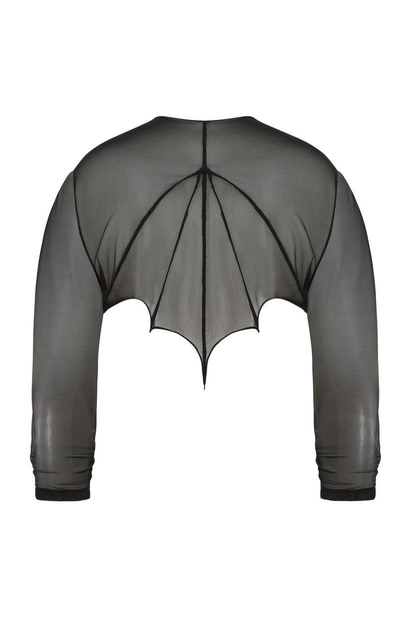 Necessary Evil Bolero Cybele Mesh Bat Wing Effect UK 8-18 - QHA UK