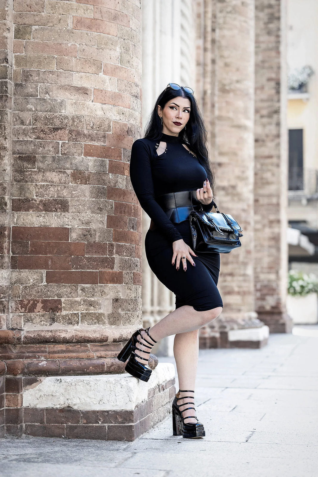 Necessary Evil Gothic Midi Dress Nyx UK 8-18 - QHA UK
