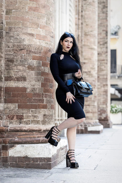 Necessary Evil Gothic Midi Dress Nyx UK 8-18 - QHA UK