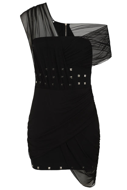 Necessary Evil Mini Dress Venus Wrapped Mesh UK 8-16 - QHA UK