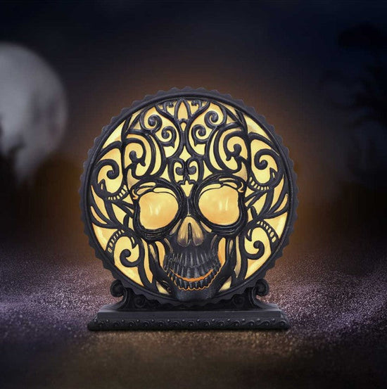 Nemesis Now Gothic Table Lamp Death's Embrace Skull (20.2cm) - QHA UK
