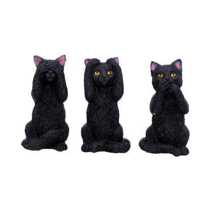 Nemesis Now Cat Figurines Three Wise Felines 8.5cm - QHA UK