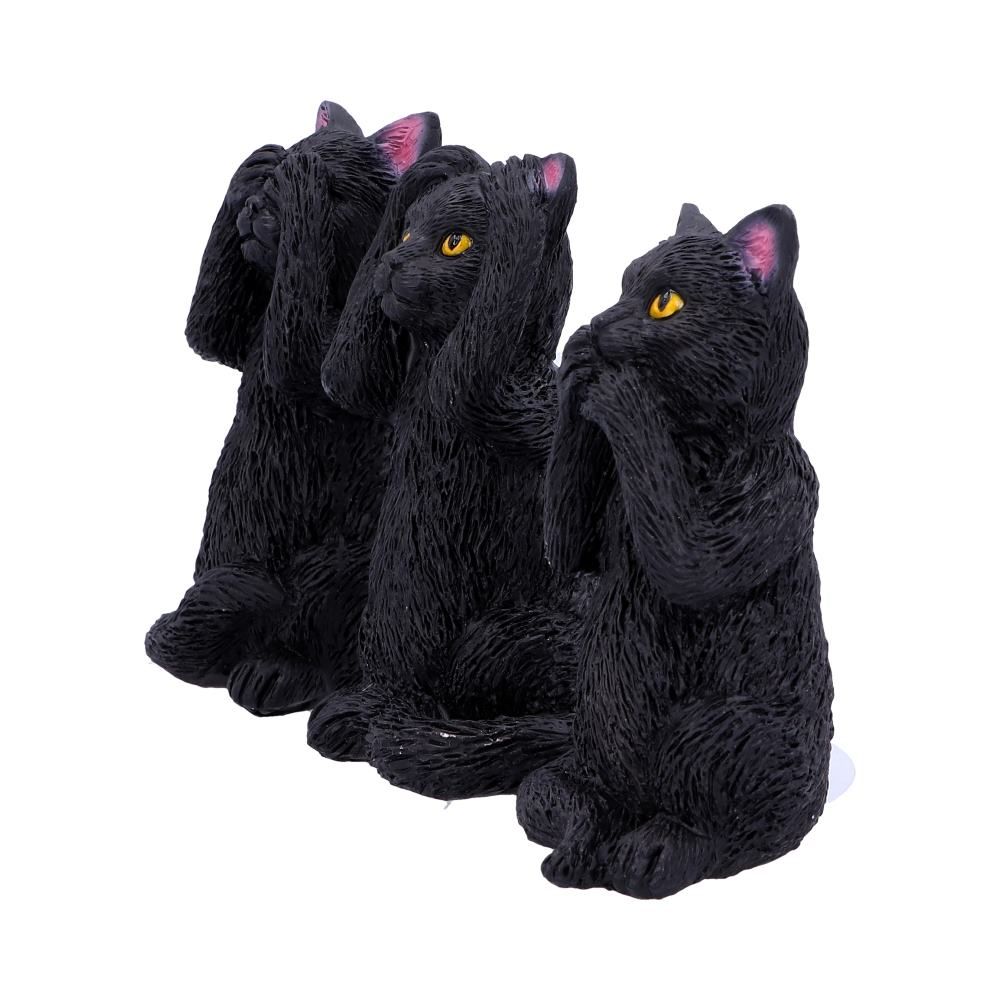 Nemesis Now Cat Figurines Three Wise Felines 8.5cm - QHA UK