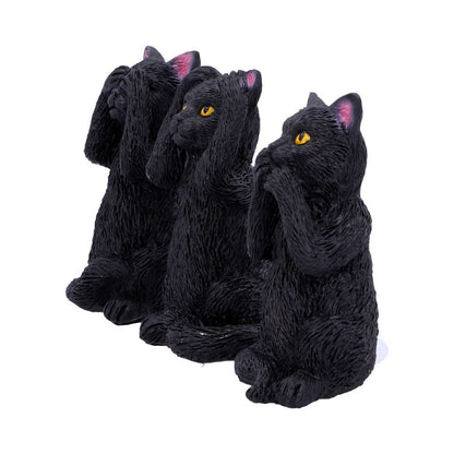 Nemesis Now Cat Figurines Three Wise Felines 8.5cm - QHA UK