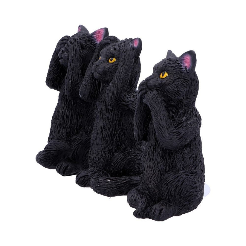 Nemesis Now Cat Figurines Three Wise Felines 8.5cm - QHA UK
