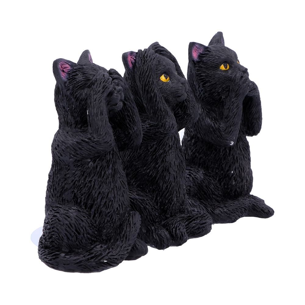 Nemesis Now Cat Figurines Three Wise Felines 8.5cm - QHA UK