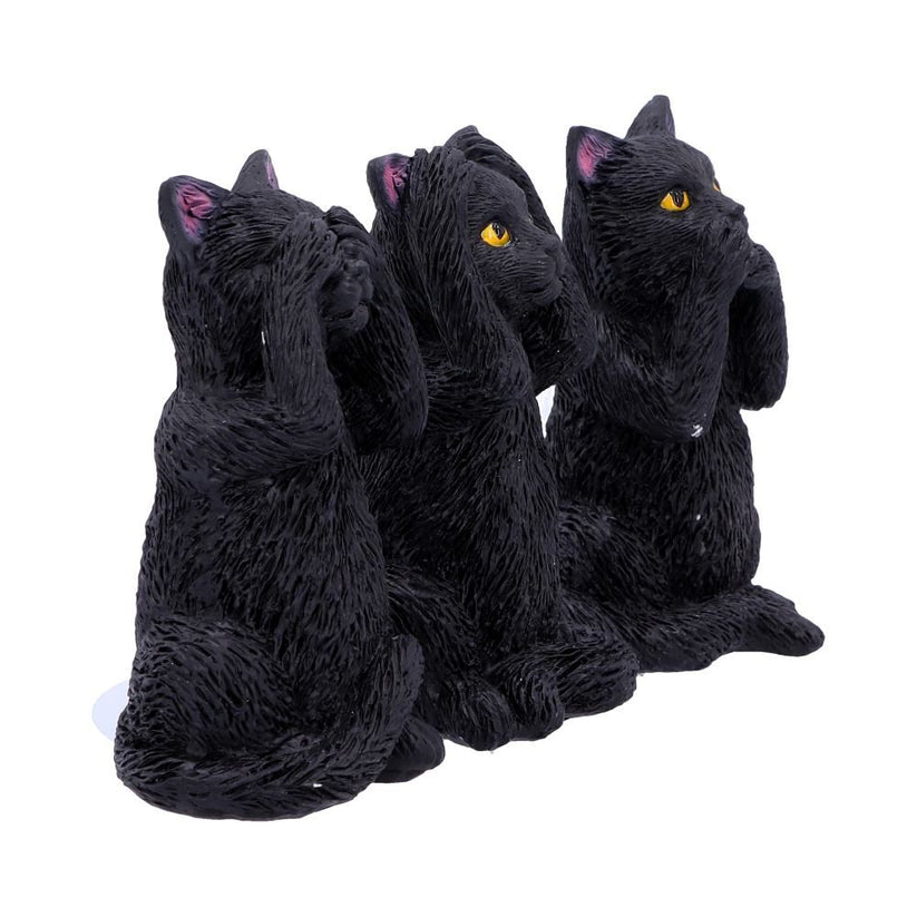 Nemesis Now Cat Figurines Three Wise Felines 8.5cm - QHA UK