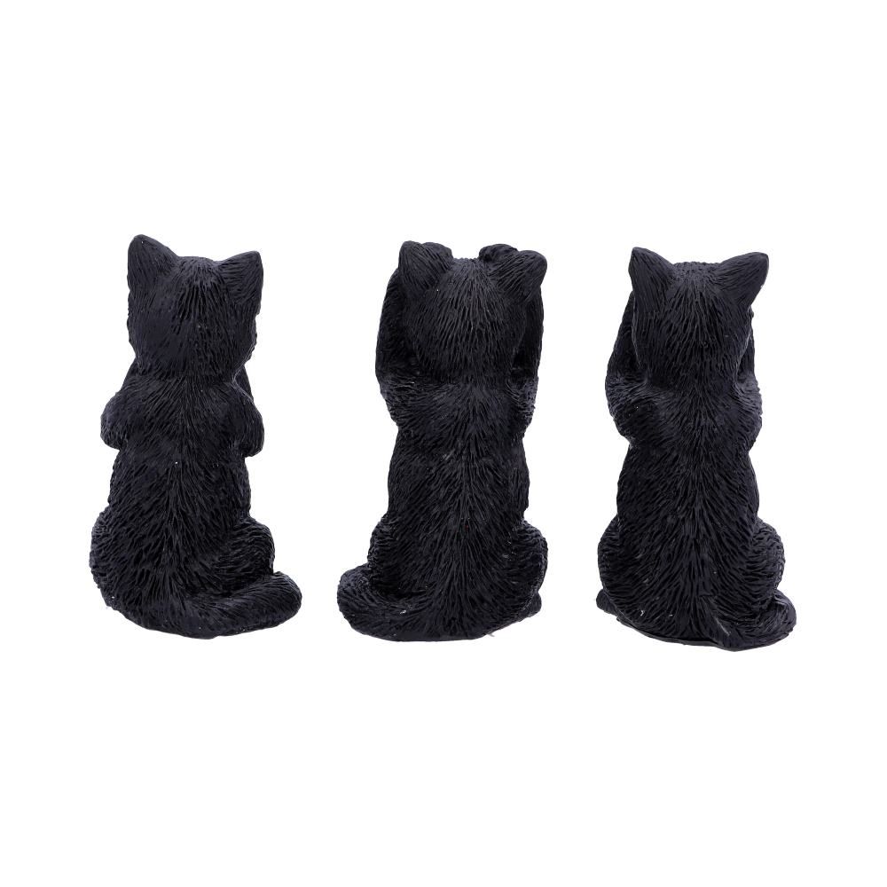 Nemesis Now Cat Figurines Three Wise Felines 8.5cm - QHA UK