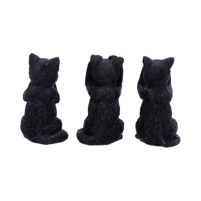 Nemesis Now Cat Figurines Three Wise Felines 8.5cm - QHA UK