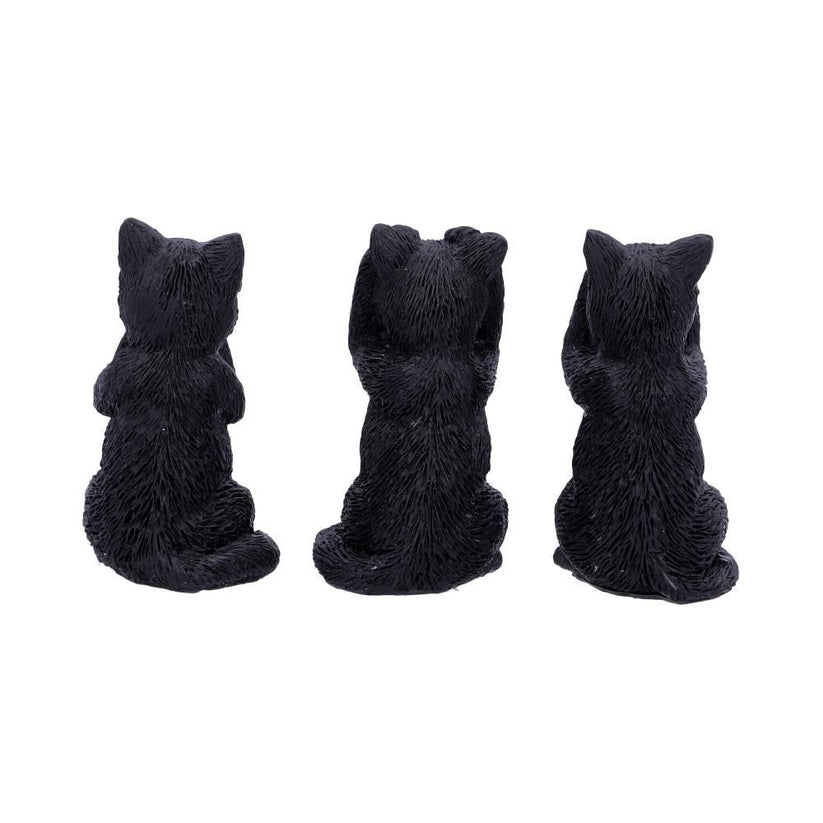 Nemesis Now Cat Figurines Three Wise Felines 8.5cm - QHA UK
