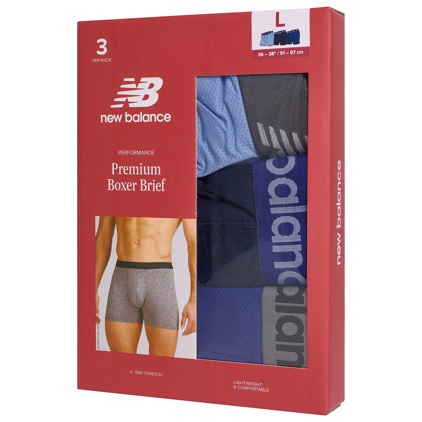 New Balance Men's Premium Boxer Briefs 3, 6, 9 & 12 Pack | QHA UK - QHA UK