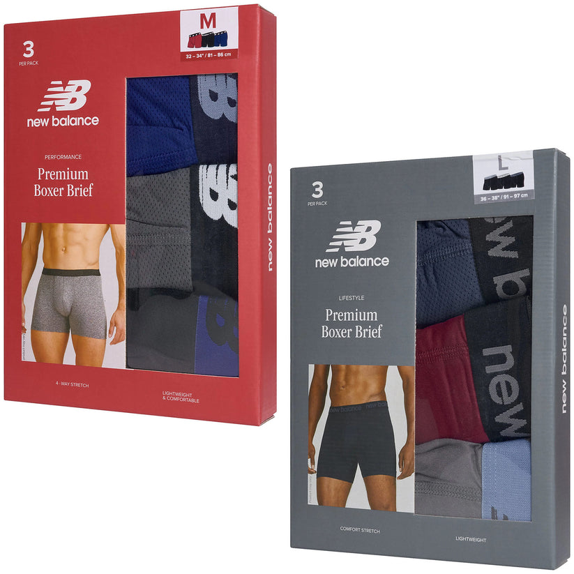 New Balance Men's Premium Boxer Briefs 3, 6, 9 & 12 Pack | QHA UK - QHA UK