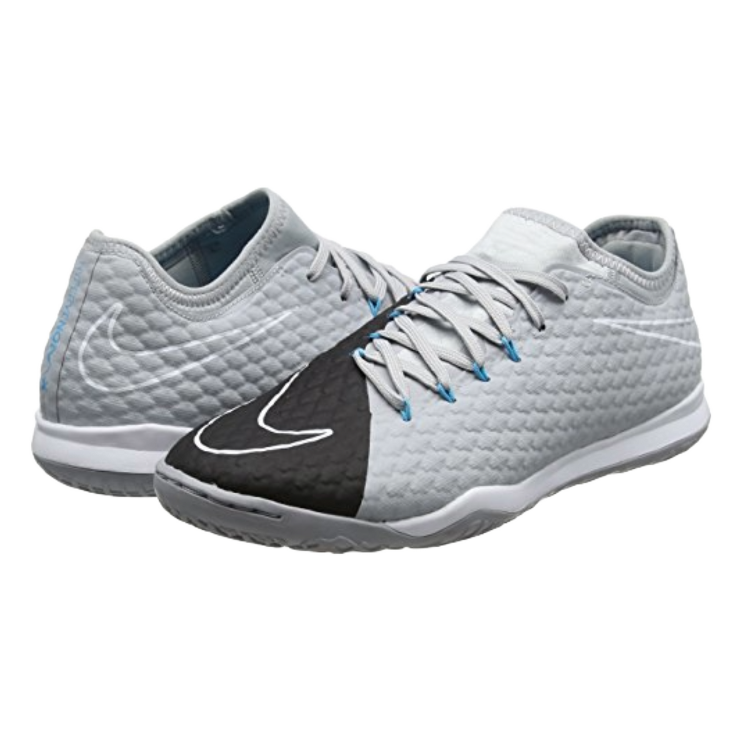 Nike Mens HypervenomX Finale II IC Indoor Football Boots Grey Blue 852 - QHA UK