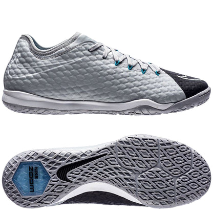 Nike Mens HypervenomX Finale II IC Indoor Football Boots Grey Blue 852 - QHA UK