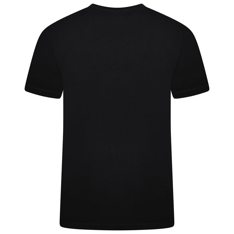 Ochnik Mens Stretch Cotton T-Shirt Crew Neck Logo Tee Regular Fit S-4X - Collar Detail - QHA UK