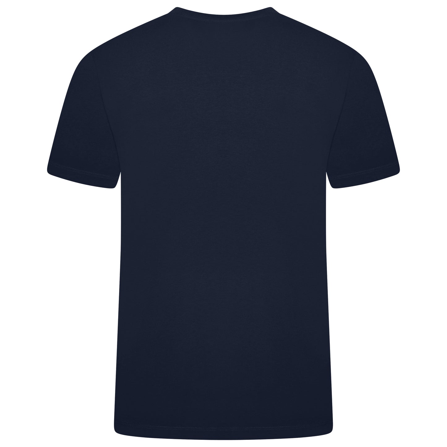 Ochnik Mens Stretch Cotton T-Shirt Crew Neck Logo Tee Regular Fit S-4X - Collar Detail - QHA UK