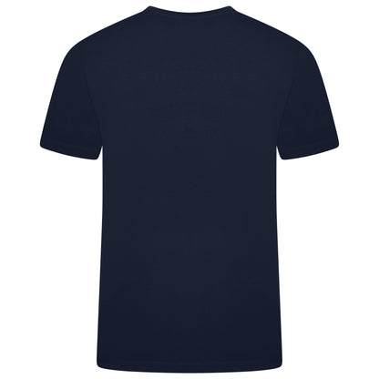 Ochnik Mens Stretch Cotton T-Shirt Crew Neck Logo Tee Regular Fit S-4X - Collar Detail - QHA UK