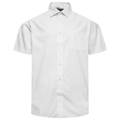 ORN Manchester Mens Short Sleeve Formal Work Shirt Office Regular Fit - Sleeve Detail - QHA UK