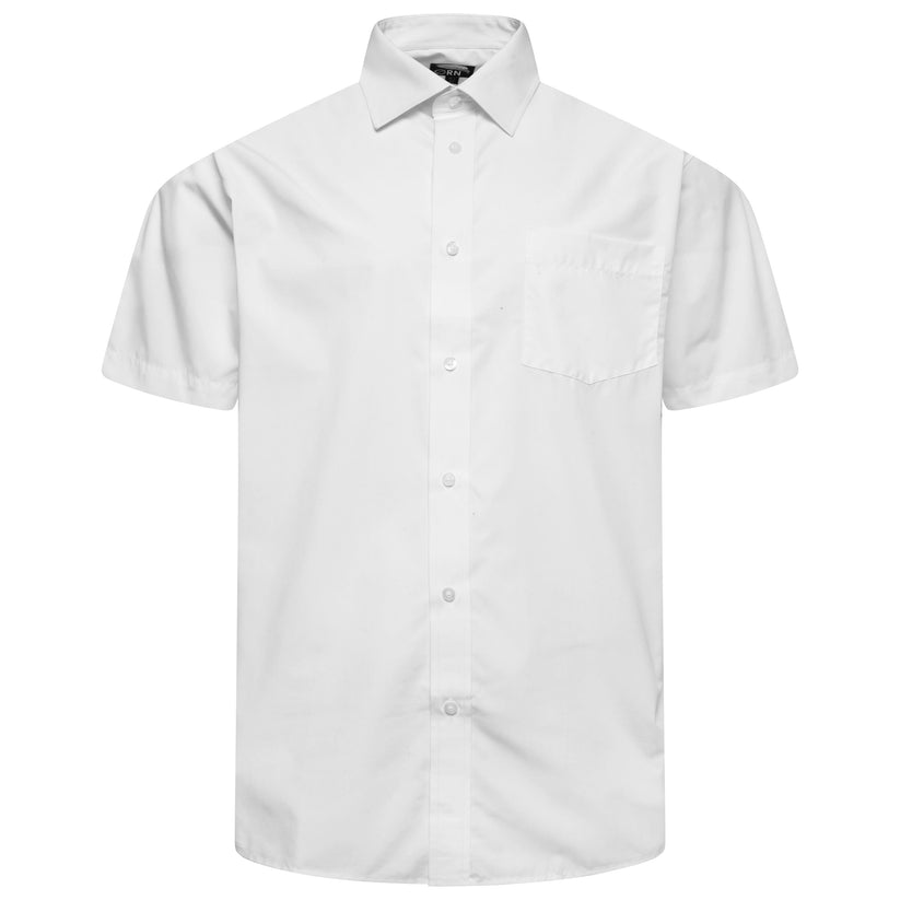 ORN Manchester Mens Short Sleeve Formal Work Shirt Office Regular Fit - Sleeve Detail - QHA UK