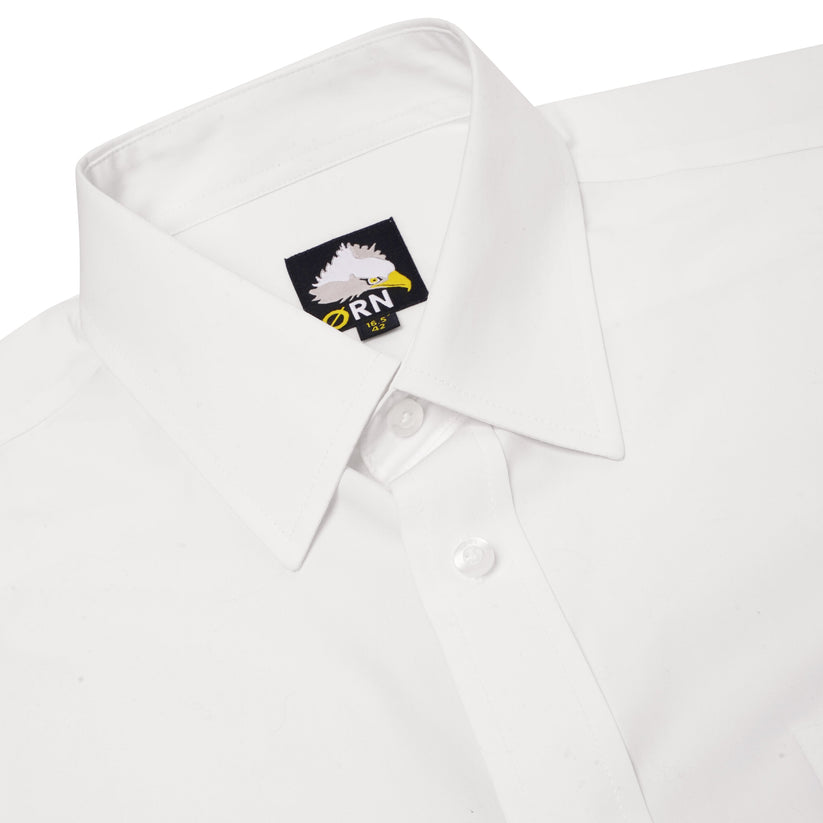 ORN Manchester Mens Short Sleeve Formal Work Shirt Office Regular Fit - Sleeve Detail - QHA UK