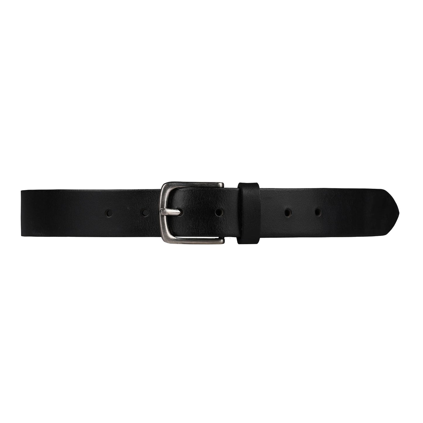 Outback Unisex Full Grain Leather Belt Round Buckle Stainless Steel Ca - Texture Detail - QHA UK