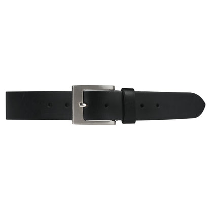 Outback Unisex Full Grain Leather Belt Square Buckle Stainless Steel C - Texture Detail - QHA UK