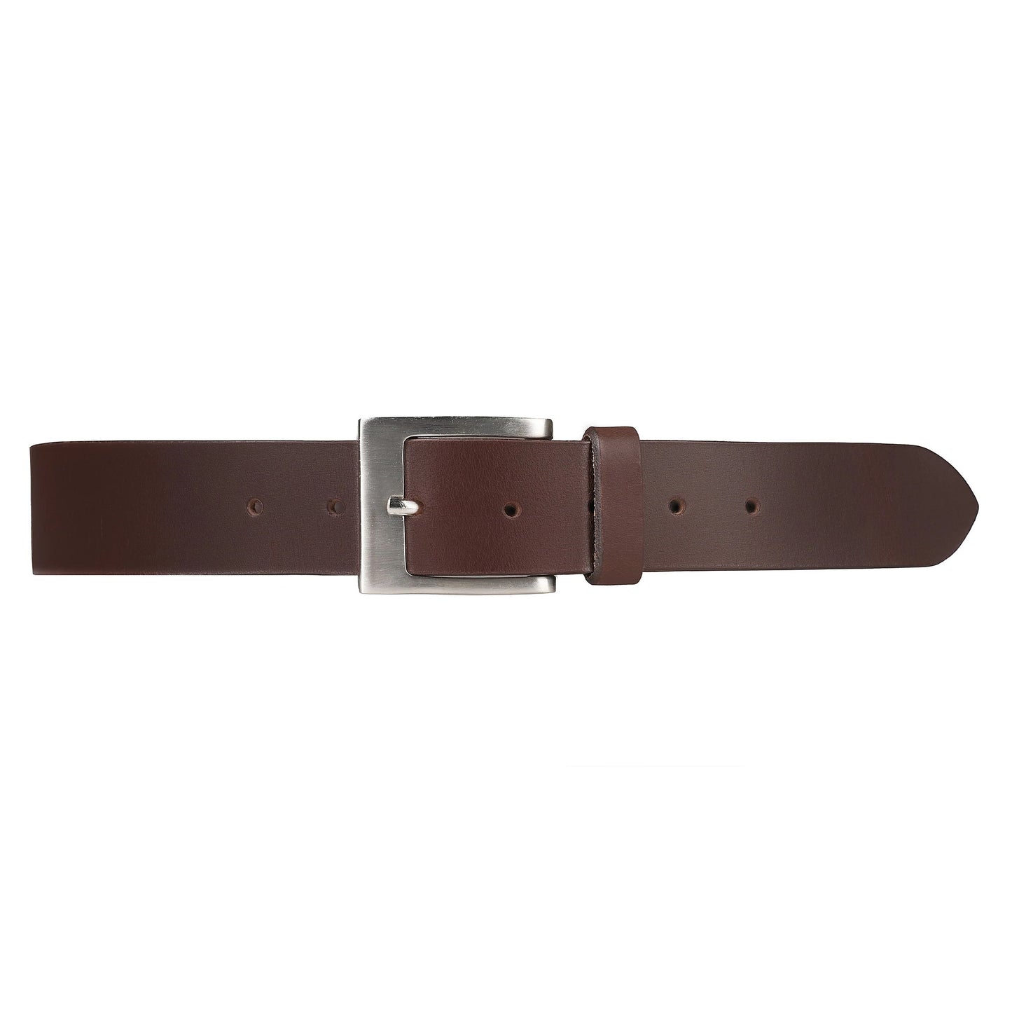 Outback Unisex Full Grain Leather Belt Square Buckle Stainless Steel C - Texture Detail - QHA UK