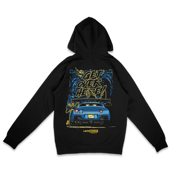 Late Brake Over Here Hoodie T-Shirt Car Enthusiast Tee | Late Brake - QHA UK
