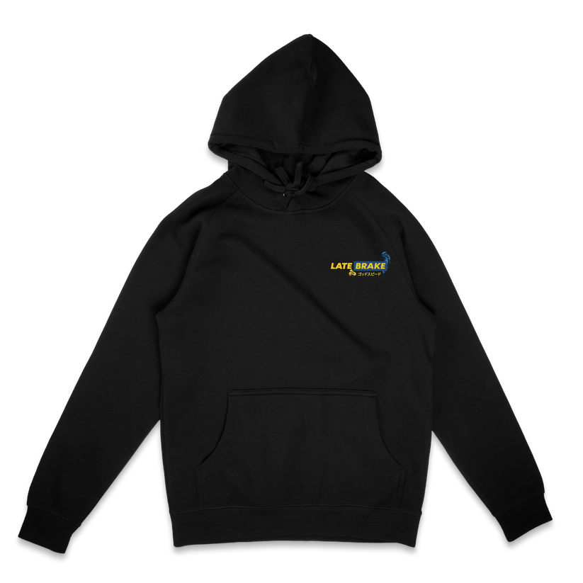 Late Brake Over Here Hoodie T-Shirt Car Enthusiast Tee | Late Brake - QHA UK