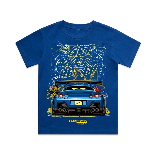 Late Brake Over Here Youth T-Shirt Cotton Car Enthusiast Tee 180gsm | - QHA UK