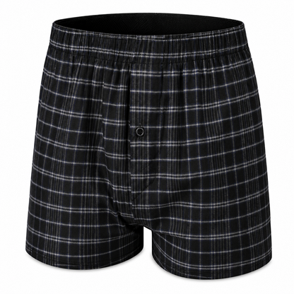 Payden Mens 3 Pack Check Boxer Shorts Cotton Rich Underwear S-2XL - QHA UK