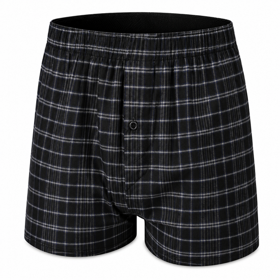 Payden Mens 3 Pack Check Boxer Shorts Cotton Rich Underwear S-2XL - QHA UK
