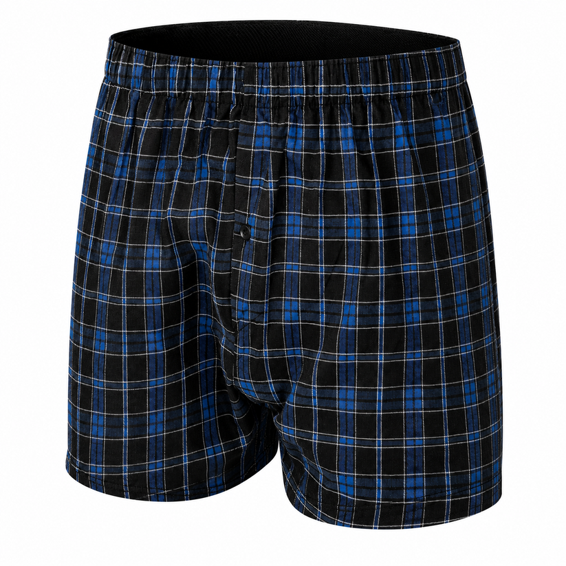 Payden Mens 3 Pack Check Boxer Shorts Cotton Rich Underwear S-2XL - QHA UK