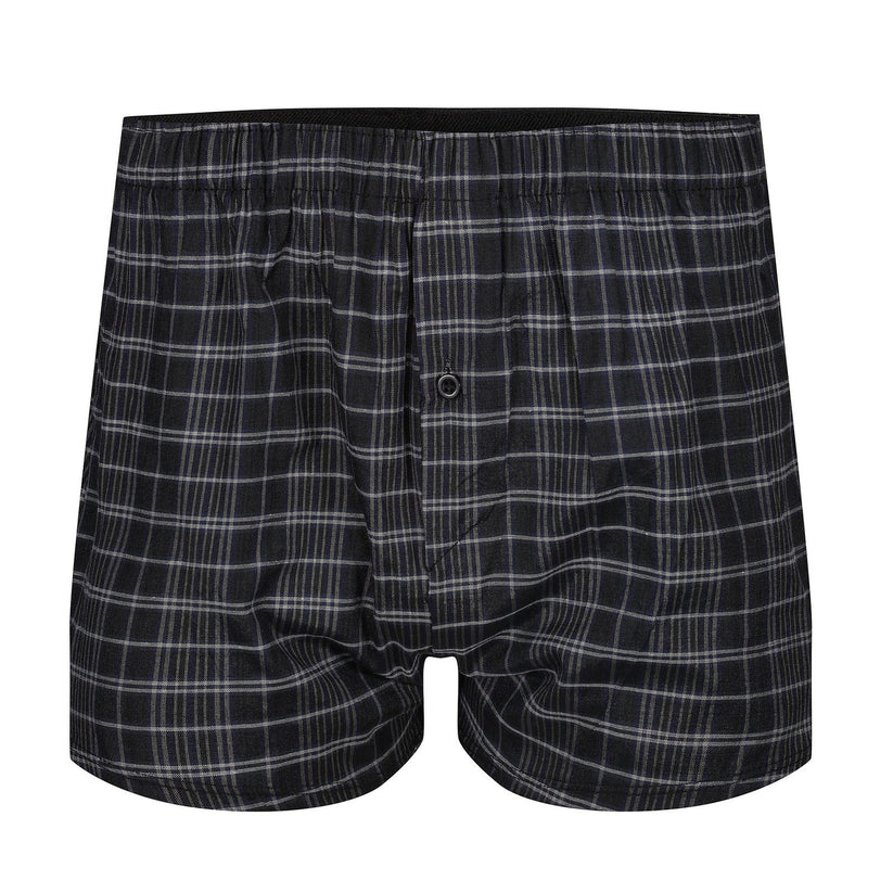 Payden Mens 3 Pack Check Boxer Shorts Cotton Rich Underwear S-2XL - QHA UK