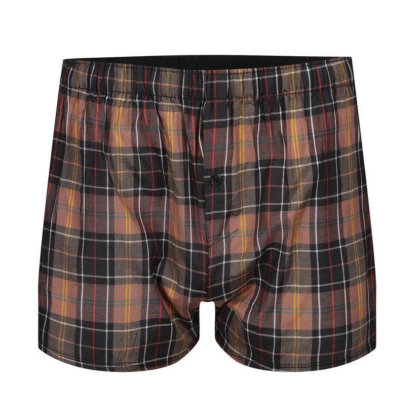 Payden Mens 3 Pack Check Boxer Shorts Cotton Rich Underwear S-2XL - QHA UK