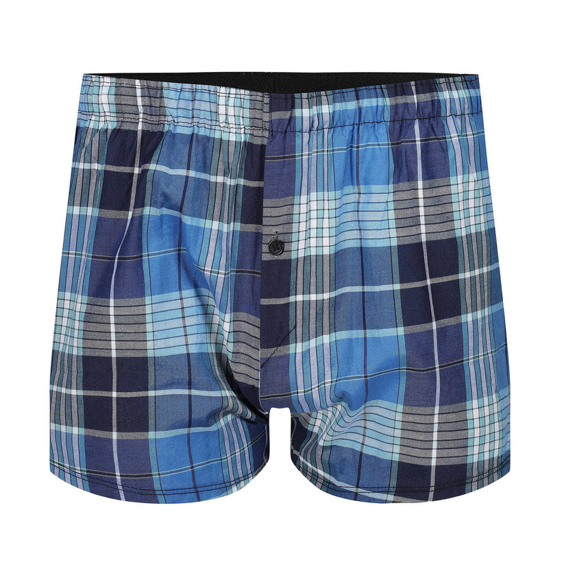 Payden Mens 3 Pack Check Boxer Shorts Cotton Rich Underwear S-2XL - QHA UK