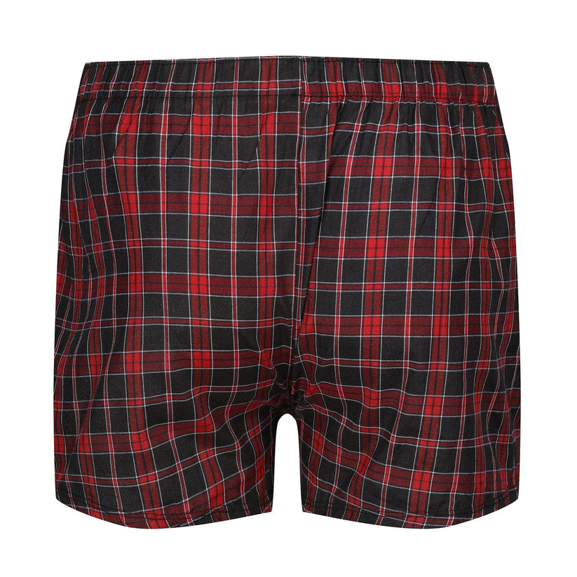 Payden Mens 3 Pack Check Boxer Shorts Cotton Rich Underwear S-2XL - QHA UK