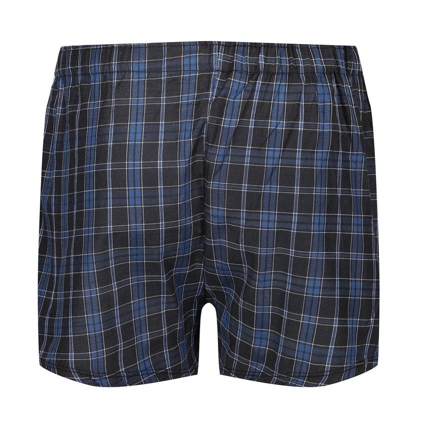 Payden Mens 3 Pack Check Boxer Shorts Cotton Rich Underwear S-2XL - QHA UK