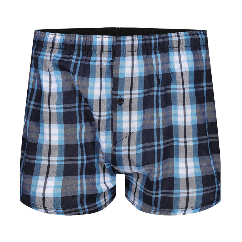 Payden Mens 3 Pack Check Boxer Shorts Cotton Rich Underwear S-2XL - QHA UK