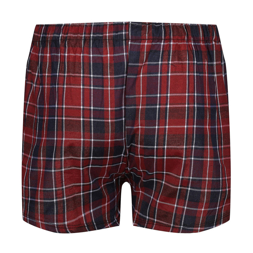 Payden Mens 3 Pack Check Boxer Shorts Cotton Rich Underwear S-2XL - QHA UK