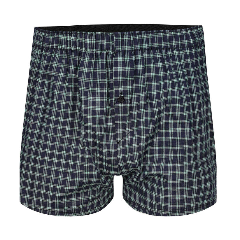 Payden Mens 3 Pack Check Boxer Shorts Cotton Rich Underwear S-2XL - QHA UK