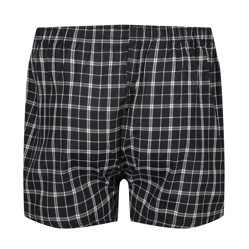 Payden Mens 3 Pack Check Boxer Shorts Cotton Rich Underwear S-2XL - QHA UK